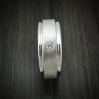 Cobalt Chrome and Diamond Men's Ring Custom Made Band