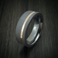 Tantalum and 14K Gold Men's Ring Custom Made