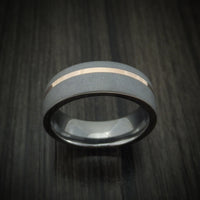 Tantalum and 14K Gold Men's Ring Custom Made