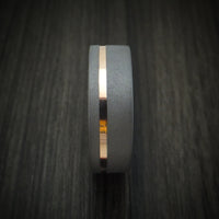 Tantalum and 14K Gold Men's Ring Custom Made