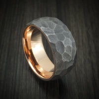 Tantalum and 14K Gold Ring Custom Made Band