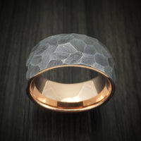 Tantalum and 14K Gold Ring Custom Made Band