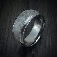 Tantalum and Meteorite Custom Made Men's Ring