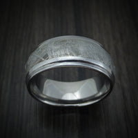 Tantalum and Meteorite Custom Made Men's Ring