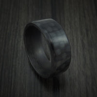 Solid Carbon Fiber Ring Custom Made Pattern Band