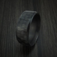 Solid Carbon Fiber Ring Custom Made Pattern Band