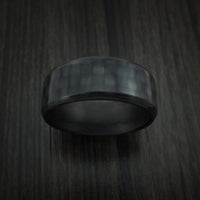 Solid Carbon Fiber Ring Custom Made Pattern Band