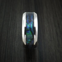 Cobalt Chrome and Abalone Ring Custom Made Band