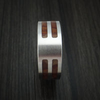 Cobalt Chrome and Cocobolo Wood Custom Made Ring