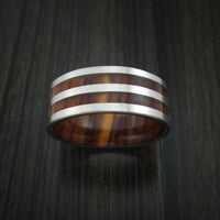 Cobalt Chrome and Cocobolo Wood Custom Made Ring