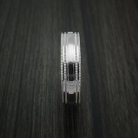 Titanium Millgrain Band Custom Ring Made to Any Sizing and Finish 3-22