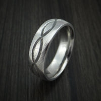 Damascus Steel Celtic Knot Ring Infinity Design Wedding Band