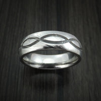 Damascus Steel Celtic Knot Ring Infinity Design Wedding Band