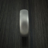 Titanium Ring with Blueberry Hardwood Sleeve Custom Made Band