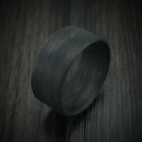 Solid Carbon Fiber Men's Ring Custom Made Pattern Band