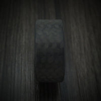 Carbon Fiber And Sparkle Sleeve Men's Ring Custom Made