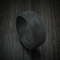 Solid Carbon Fiber Men's Ring Custom Made Pattern Band