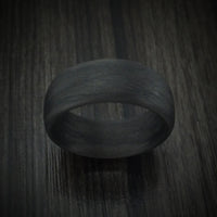 Solid Carbon Fiber Men's Ring Custom Made Pattern Band