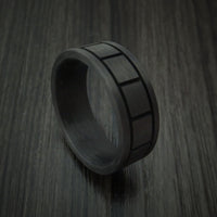 Solid Carbon Fiber Ring Custom Made Pattern Band