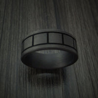 Solid Carbon Fiber Ring Custom Made Pattern Band