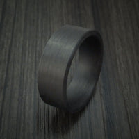 Solid Carbon Fiber Ring Custom Made Pattern Band
