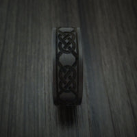 Solid Carbon Fiber Ring Custom Made Pattern Band