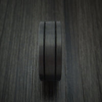 Solid Carbon Fiber Ring Custom Made Pattern Band