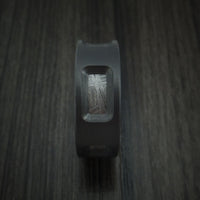 Black Zirconium and Gibeon Meteorite Custom Made Band