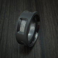 Black Zirconium and Gibeon Meteorite Custom Made Band