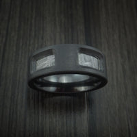 Black Zirconium and Gibeon Meteorite Custom Made Band