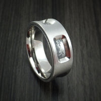 Cobalt Chrome and Gibeon Meteorite Custom Made Band