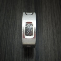 Cobalt Chrome and Gibeon Meteorite Custom Made Band