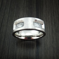 Cobalt Chrome and Gibeon Meteorite Custom Made Band
