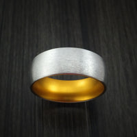 Cobalt Chrome with Gold Anodized Sleeve Custom Made Band Choose Your Color