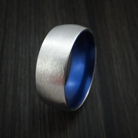 Cobalt Chrome with Blue Anodized Sleeve Custom Made Band Choose Your Color