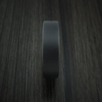 Black Zirconium Ring with Dewalt Yellow Cerakote Sleeve Custom Made Band