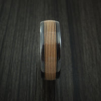 Black Zirconium Guitar String Ring Custom Made Band