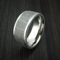 Cobalt Chrome and Gibeon Meteorite Ring Custom Made