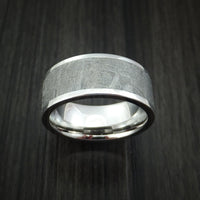 Cobalt Chrome and Gibeon Meteorite Ring Custom Made