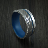 Damascus Steel and Cerakote Ring Custom Made Band