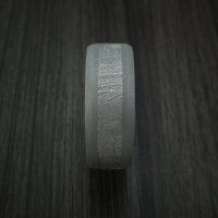 Titanium and Gibeon Meteorite Band with Hardwood Sleeve Custom Made Band