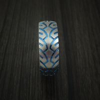 Titanium Bicycle Tire Tread Anodized Spinner Ring Custom Made Band