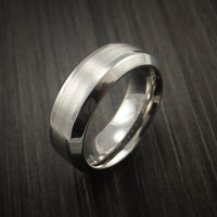 Titanium and Platinum Custom Inlay Ring