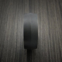Black Titanium Peaked Ring with Bronze Anodized Center Custom Made Band