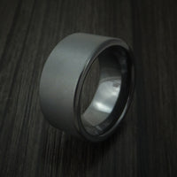 Black Zirconium Ring Traditional Style Band Made to Any Sizing and Finish