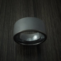 Black Zirconium Ring Traditional Style Band Made to Any Sizing and Finish