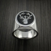 Cobalt Chrome Custom Signet Ring Use your Own Design