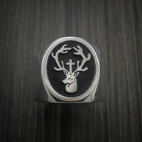 Cobalt Chrome Custom Signet Ring Use your Own Design