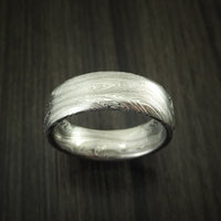Marbled Kuro Damascus Steel Ring Custom Made Wedding Band