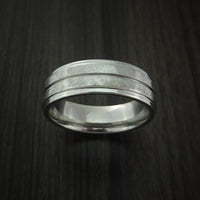 Cobalt Chrome Ring Distressed Finish Band Made to Any Sizing
